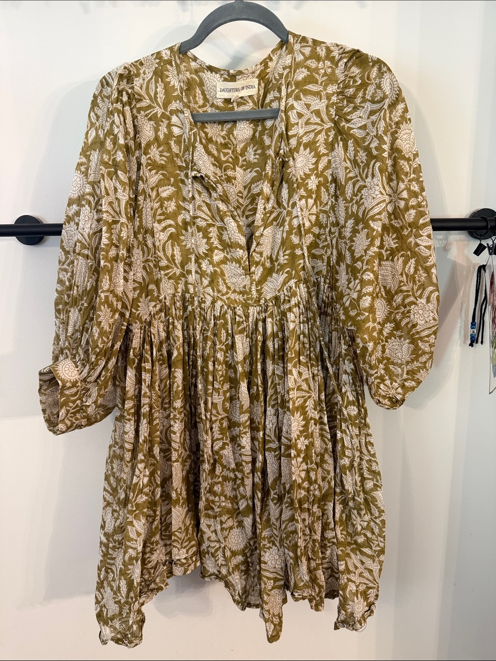 Daughters of India Olive green dress